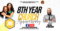 Church anniversary Facebook Shared Image template