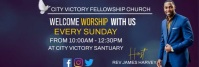 Church Invitation LinkedIn Banner template