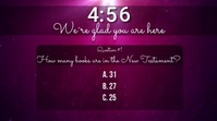 church trivia countdown video Digital Display (16:9) template