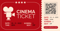 cinema ticket template design Facebook Shared Image