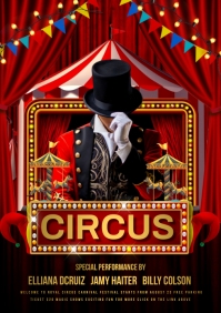 Circus flyer template A4