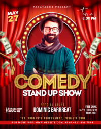 Comedy Stand up show flyer Poster/Wallboard template