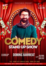 Comedy Stand up show flyer A1 template