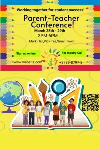 Conference ,PTM,Meeting,School Poster template