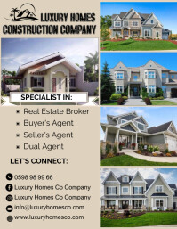 CONSTRUCTION COMPANY REAL ESTATE FLYER template