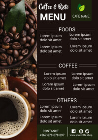 COFFEE CAFE A5 template