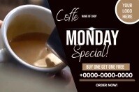 Coffee monday special Label template