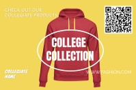 college collection label - template