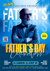 Father's Day Celebration Temp A5 template