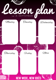 flyer templates lesson plan A4
