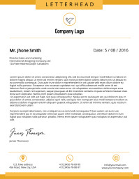 Corporate Letterhead Flyer (US Letter) template