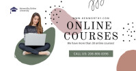 Course online Facebook ad template