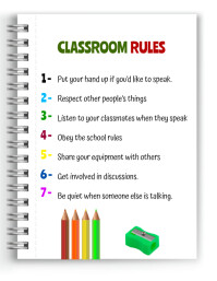 Classroom rules Flyer (US Letter) template