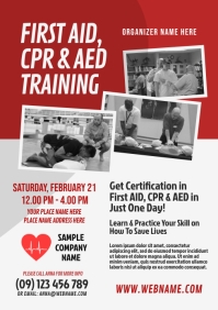 CPR Training Flyer A4 template