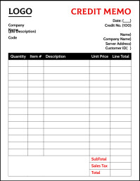 Credit Memo Invoice Template Flyer (US Letter)