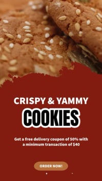 Crispy Cookie Ad Template Instagram Reel