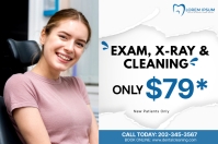 Dental Cleaning Ads Label template