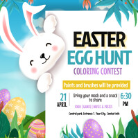 Easter egg hunt Instagram Post template