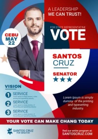 election campaign poster A4 template