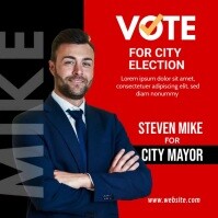 Election Candidate Ad Template Square (1:1)