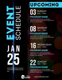 Event Schedule Flyer template