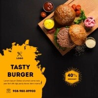Fast Food Flyer Template Square (1:1)