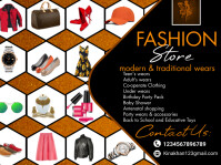 fashion store flyer Presentation template