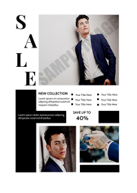 Fashion Sale Promotional Flyer A6 template