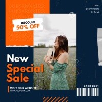 Fashion Sale Video Ads Instagram Post template