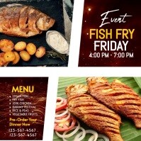 fish fry Instagram Post template