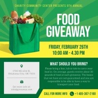 Food Giveaway Instagram post Square (1:1) template