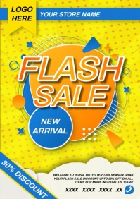 Flash sale A4 template