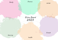 Free A3 Vision Board 2023 Printable Template