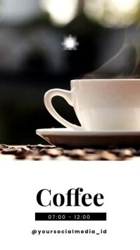 good morning coffee video Instagram Reel template