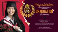 Graduation Party YouTube Channel Cover template