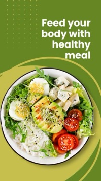 healthy food menu template Instagram Reel