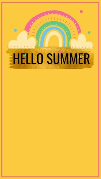 hello summer (1) Instagram Story template