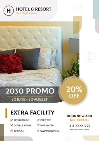 Hotel flyer A4 template
