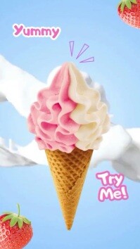 Ice Cream Promotion Instagram Reel template