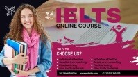IELTS Online Course Ad Twitch Overlay template