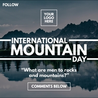International Mountain Day Post Template