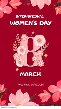 International Women's Day 2024 Digital Display (9:16) template