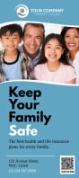 Keep your family safe insurance rack card template