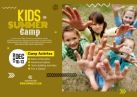 Kids Art Camp Postcard template