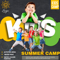 Kids camp ,summer camp,Kids activities Square (1:1) template