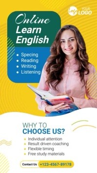 Learning English Course Ad Template Tiktok Video