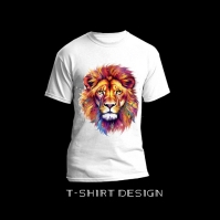 Lion Tshirt  Design Instagram Post template