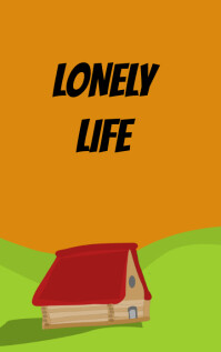 Lonely life book cover design Kindle/Book Covers template