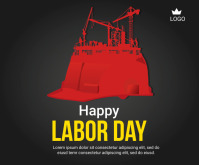 May Day | Labor Day Medium Rectangle template