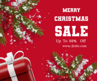 Merry christmas sale templates Large Rectangle